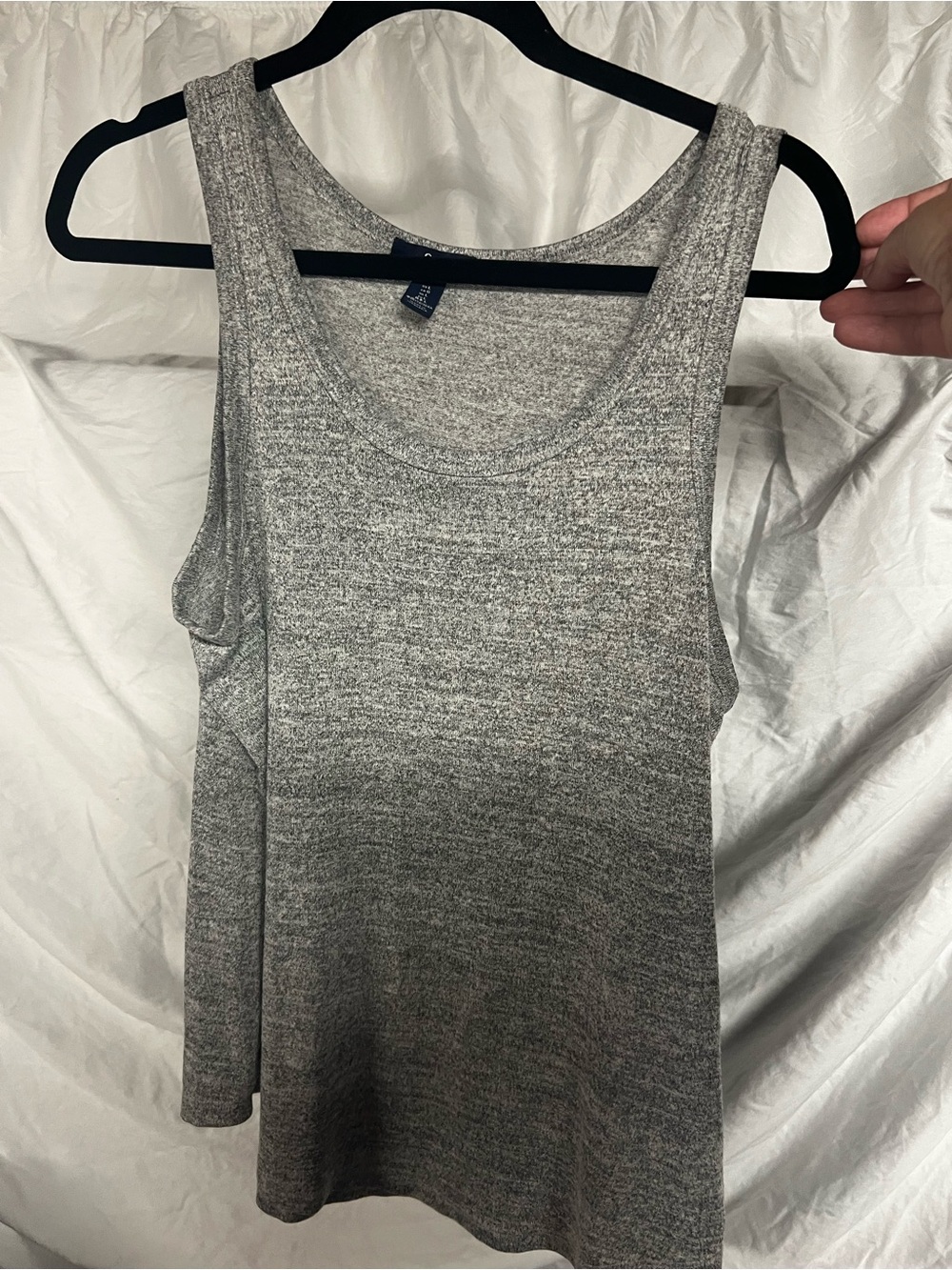 Gap-Gray Ribbed Tank Top - Women